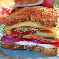 Sandwich with Turkey and Sprouts