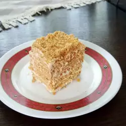 Homemade French Village-Style Cake with Biscuits