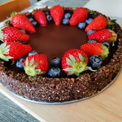 Chocolate Tart with Carob and Berries