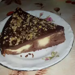 Cake with 2 Types of Pudding