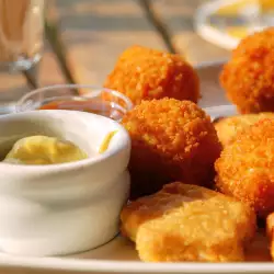 Fried Cheese Balls with Mashed Potatoes