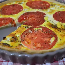 Savory Quiche with Tomatoes and Cheese