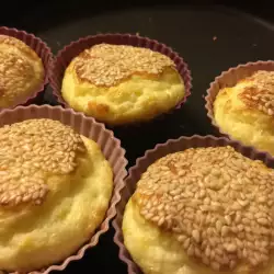 Salty Muffins with Eggs and Feta Cheese