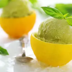 Lime and Apple Sorbet with Yogurt