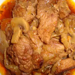 Pork Stew with Mushrooms and Onions