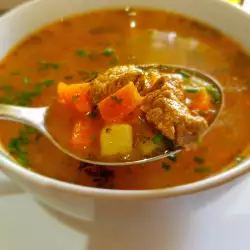 Beef Soup with Potatoes and Carrots