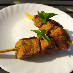 Beef Skewers with Mint and Coriander