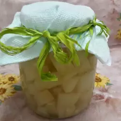Sterilized Zucchini in a Jar for Cooking