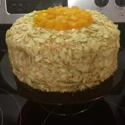 Almond Cake with Peaches