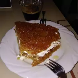 Caramel Cake with Cream