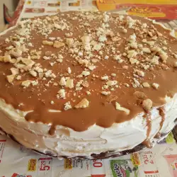 Cake with Cream Cheese and Chocolate