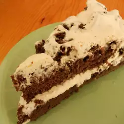 Yummy Chocolate Cake with Cream