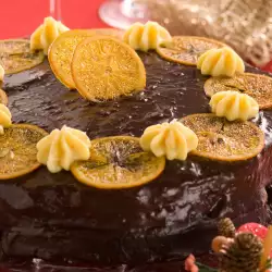 Cake with Oranges and Chocolate