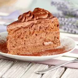 Cake with Ready-Made Layers and Coffee