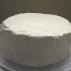 Homemade Cake with Morello Jam and Mascarpone