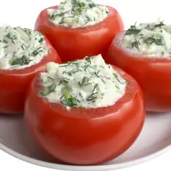 Stuffed Tomatoes with Cheese and Onions