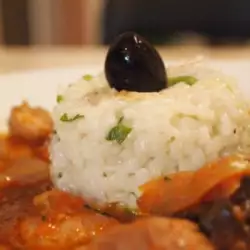 Wine Beef with Boiled Rice