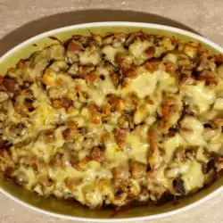 Oven-Baked Gizzards with Mushrooms and Cheese