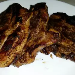 Grilled Pork Neck Steaks