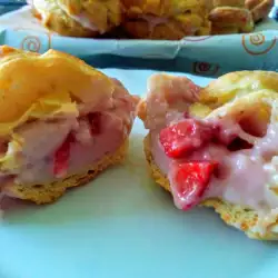 Strawberry Eclairs with White Chocolate Couverture