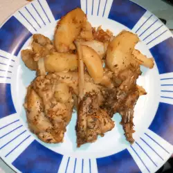 Tender Rabbit with Potatoes in the Oven