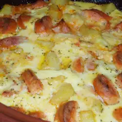 Baked Dish with Sausages