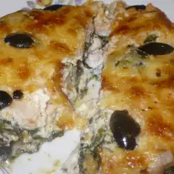 Casserole with Chicken Meat and Spinach