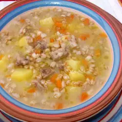 Winter Beef Soup with Wheat