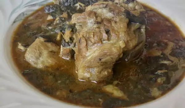 Cooked Lamb with Dock