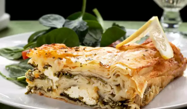 Layered Pie with Feta Cheese and Dock