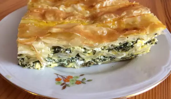 Phyllo Pastry with Feta and Dock