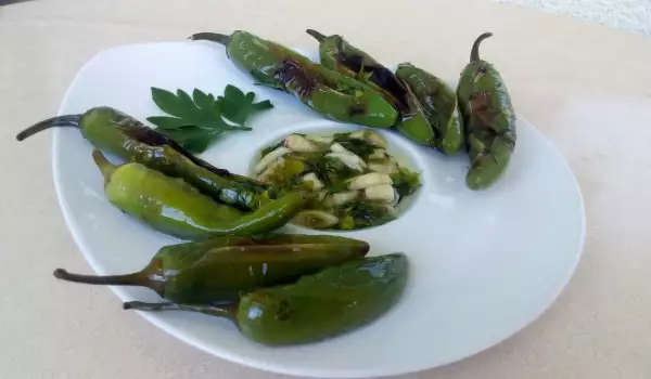 Quickly Marinated Chili Peppers