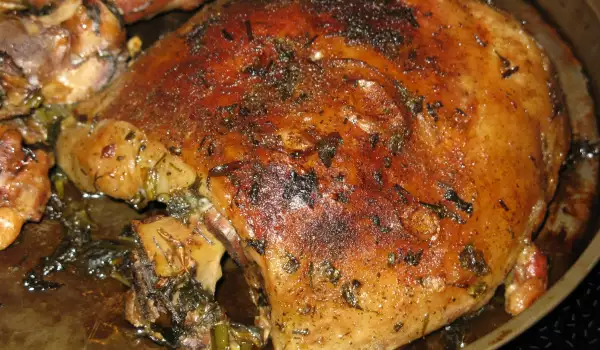 Slow-Roasted Lamb with Spices and Rice