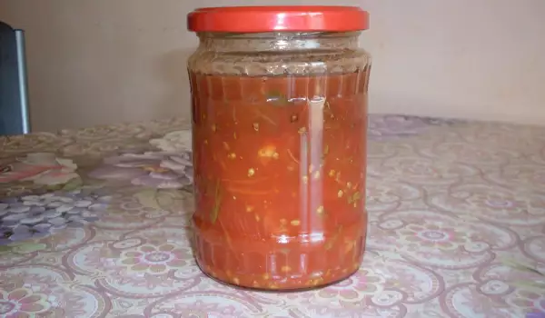 Peeled Tomatoes in Jars