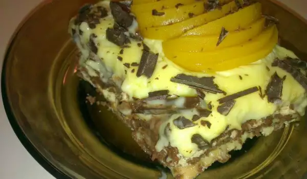 Biscuit Cake with Cream Napoleon