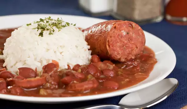 Dish with Beans and Sausage