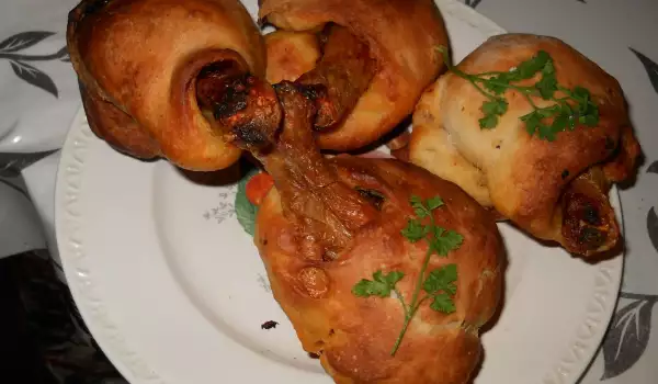 Drumsticks in Dough with a Filling