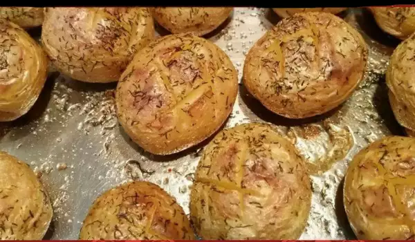 Whole Baked Potatoes in the Oven