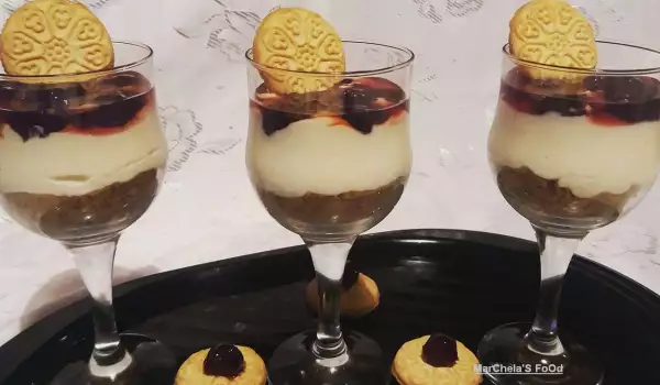 Economical Cheesecake in Glasses