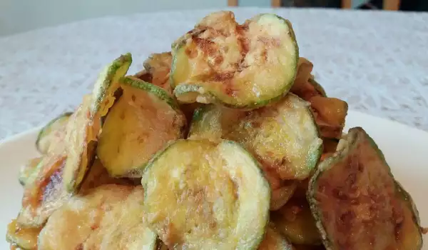 Zucchini Chips for Beer