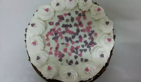 Chocolate Cake with Hearts