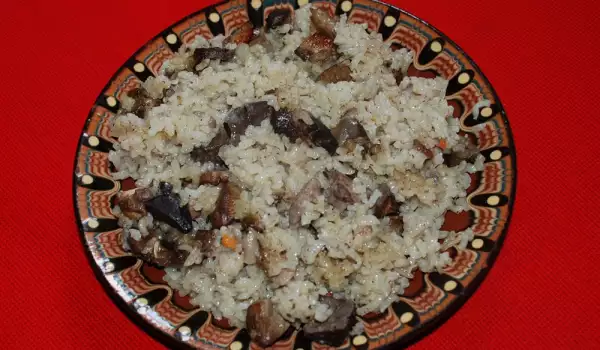 Chicken Hearts with Rice