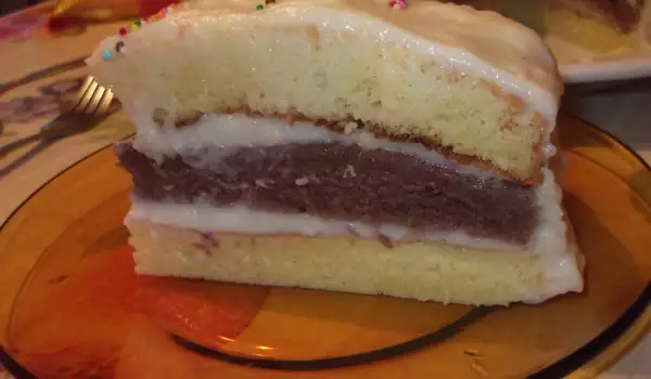 Homemade Cake with Cream