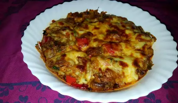 Chicken Livers with Vegetables and Cheese
