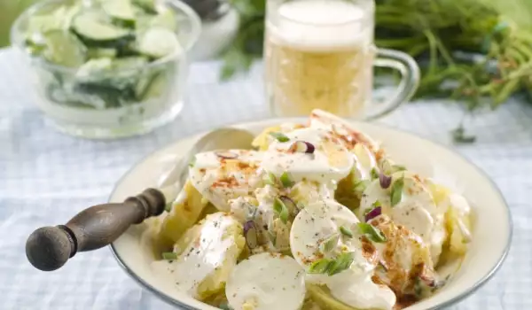 Potato Salad with Eggs and Mayonnaise