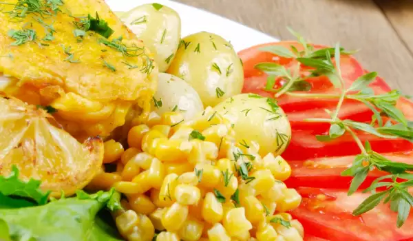Chicken with Mayonnaise and Corn