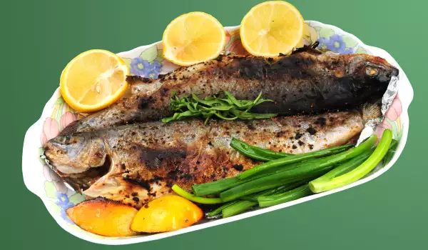 Trout with Almonds in the Oven
