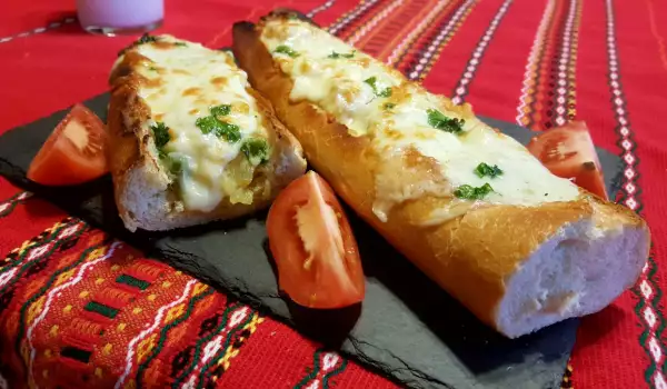 Stuffed Baguettes with Peppers and Potatoes