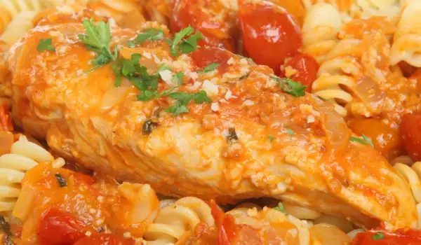 Oven-Baked Fusilli with Chicken