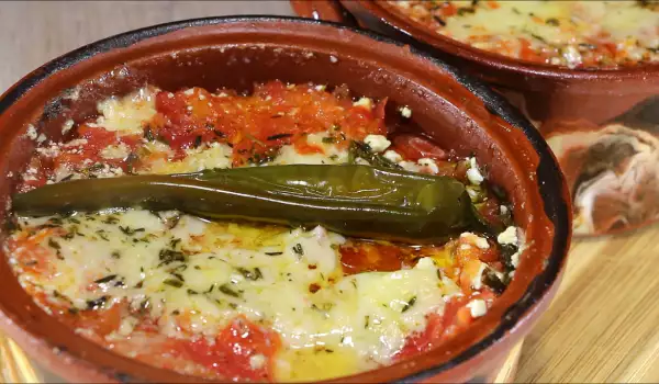 Clay Pots with Cheeses